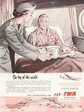 1953 ​TWA - vintage ad