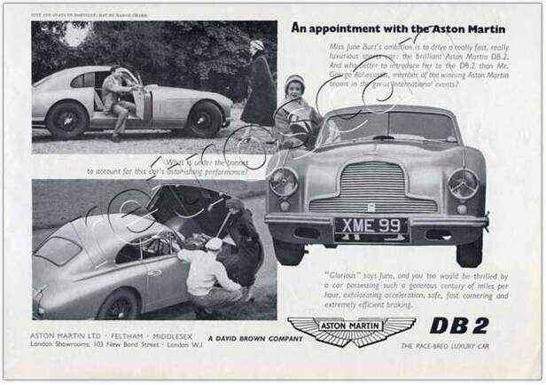 1953 Aston Martin DB2 Vintage ad