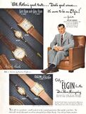 1950 Elgin watches ad