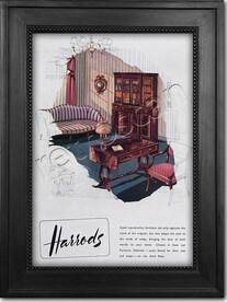 1951 vintage Harrods  Furniture advert