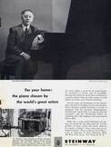 1951 Steinway Pianos - Artur Rubinstein - vintage ad