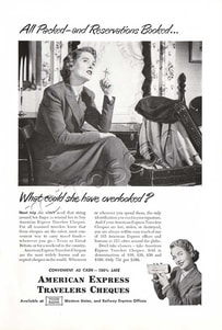 1949 American Express vintage ad