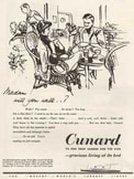 1955 Cunard - vintage ad