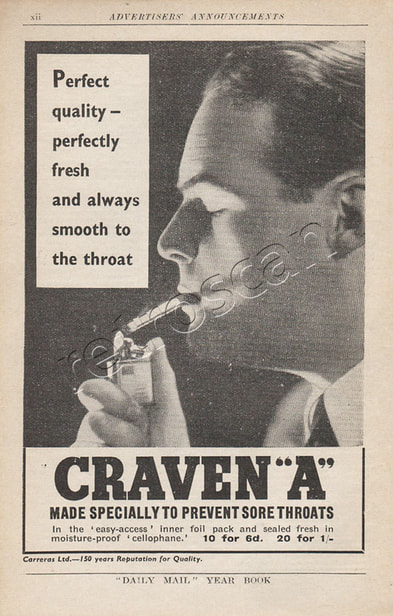 Craven A Cigarettes  vintage ad