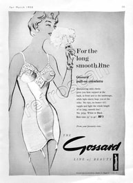1958 Gossard Lingerie Retro Ad