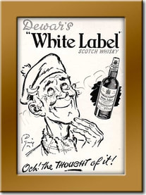 1953 vintage Dewar's White Label Scotch Whisky advert