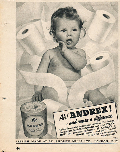 1953 Andrex - Vintage Ad