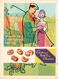 1958 Cadbury's Milk Tray - unframed vintage ad