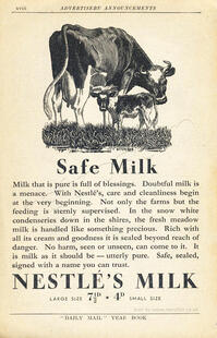 1936 Nestlé Milk advert
