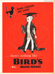 1939 Bird's Blanc-Mange - unframed vintage ad