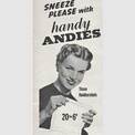 1954 Andies Handkerchiefs - Vintage Ad