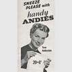 1954 Andies - vintage ad