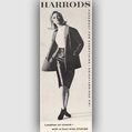 vintage Harrods fashion ad