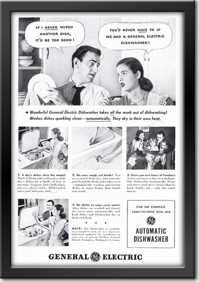 1948 GEC Dish Washer  - framed preview