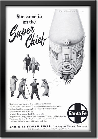 vintage 1948 Santa Fe advert