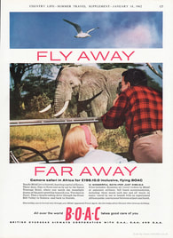 1962 BOAC  - unframed vintage ad