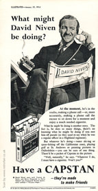 1954 Capstan Cigarettes (David Niven)