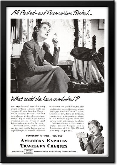 vintage 1949 American Express  ad