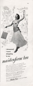 1949 Maidenform Bras - unframed vintage ad
