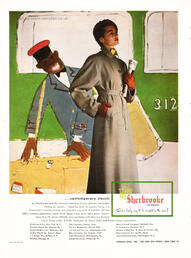 Sherbrooke Rainwear - unframed vintage ad