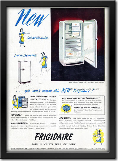vintage 1950 Frigidare advert