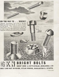 1950 GKN Bolts - unfarmed - vintage