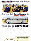 1950 Greyhound vintage ad
