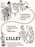 1950 Lillet Vermouth - vintage ad