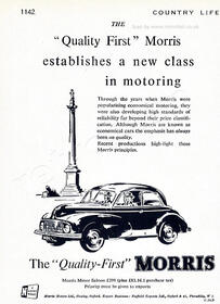 1950 Morris vintage ad