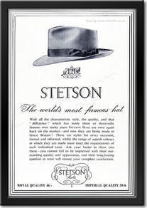 vintage 1950 Stetson Hats