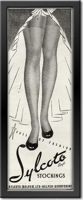 retro 1950 Sylcoto Stockings vintage ad