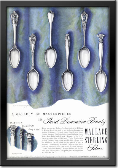 1950 vintage Wallace Sterling  advert
