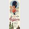 1955 Carlsberg Lager - Vintage Ad