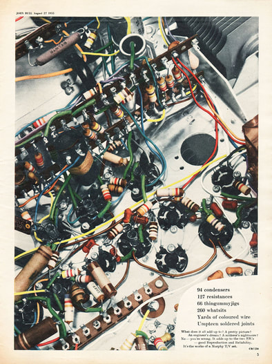  1955 Murphy Electronics - unframed vintage ad