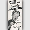 1954 ​Andies - vintage ad