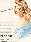 1950 ​Modess - vintage ad