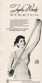 1950s Taylor Woods Lingerie - unframed vintage ad