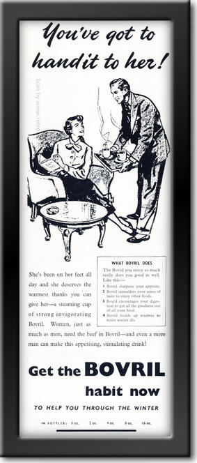 1951 vintage Bovril advert