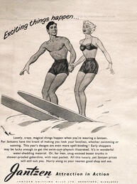1951 Jantzen Swimwear - unframed vintage ad