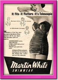 1951 Martin White Swimwear vintage ad