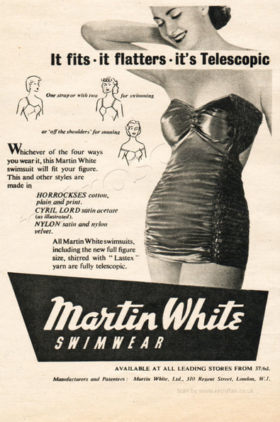 1951 vintage Martin White Swimwear ad