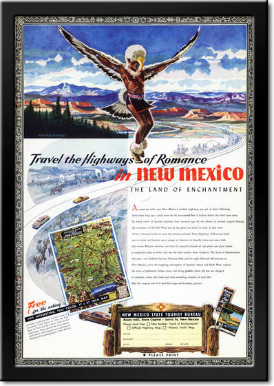 1951 vintage New Mexico advert