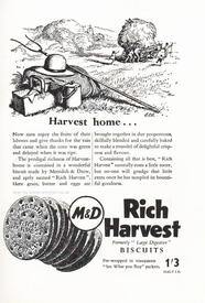 1951 vintage Rich Harvest Biscuits advert
