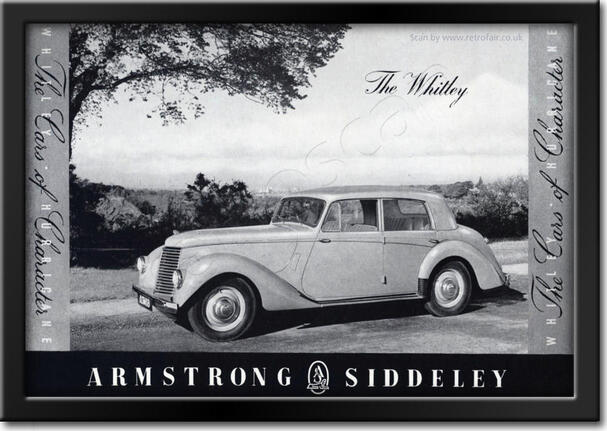 1952 Armstrong Siddely - Whitley Hurricane Vintage car ad