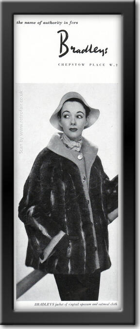 1952 vintage Bradleys Furs 