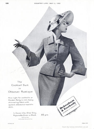 1951 Debenham & Freebody vintage advert