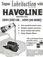 1952 Havoline Oil ad