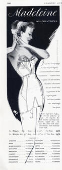 1952 Madeleine Foundations vintage ad