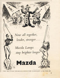 1952 Mazda Lamps  - unframed vintage ad