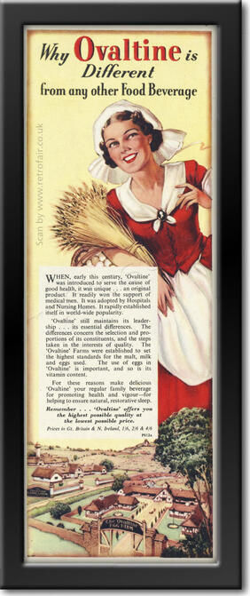 vintage 1952 Ovaltine ad